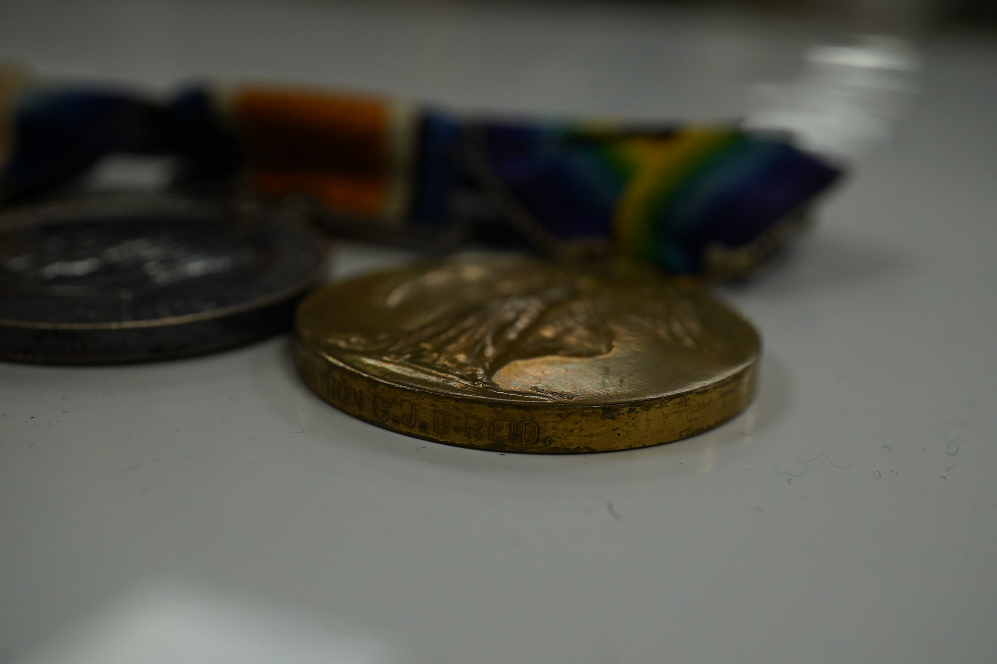 A Great War trio with oakleaf to Assistant Matron B.J.D.Reid, Queen Alexandra's Imperial Military Nursing Service with Royal Red Cross medal and Military Nursing Service Reserve Badge (5)